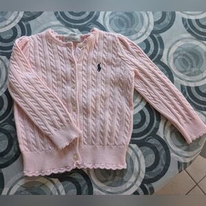 NWOT Ralph Lauren Light Pink Cable Knit Sweater